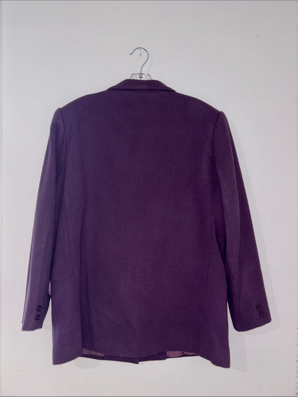 RAFAEL Women's Dark Purple Single-Button Wool Blazer - Picture 3 of 3